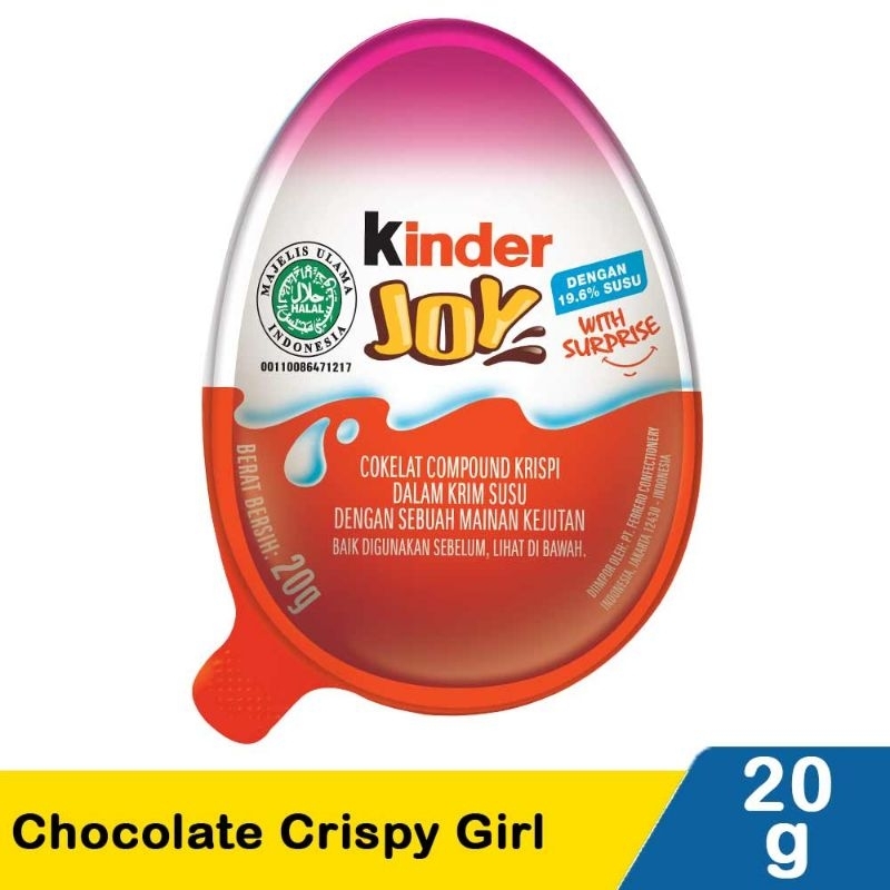 

Kinder Joy Chocolate Crispy Girl 20G