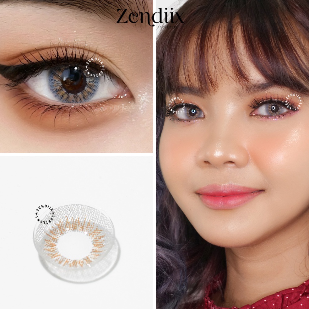 MURAH Softlens NEW MORE DUBAI Warna MARBLE GREY Normal Minus