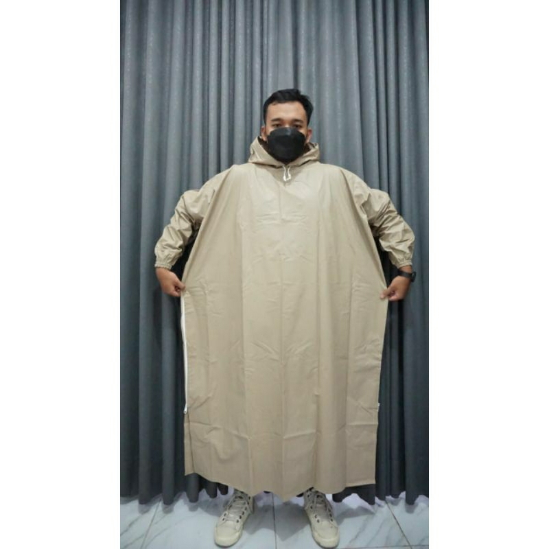 Jas Hujan Gamis Pria dan Wanita unisex Tebal