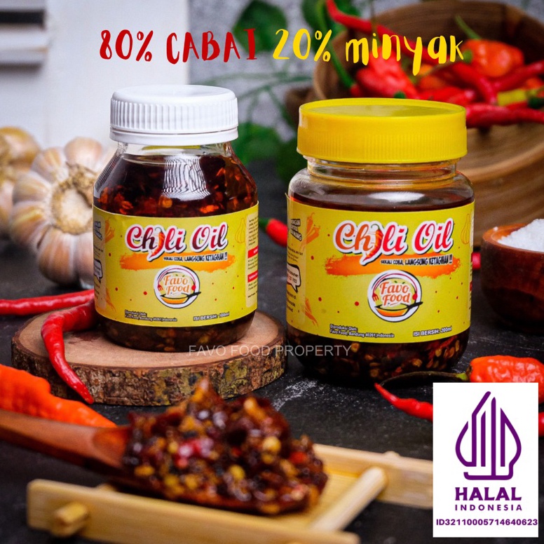 

Mur4h Chili Oil Halal / Chili Oil Dimsum Favo Food 100ml 200ml Impor Terbaru