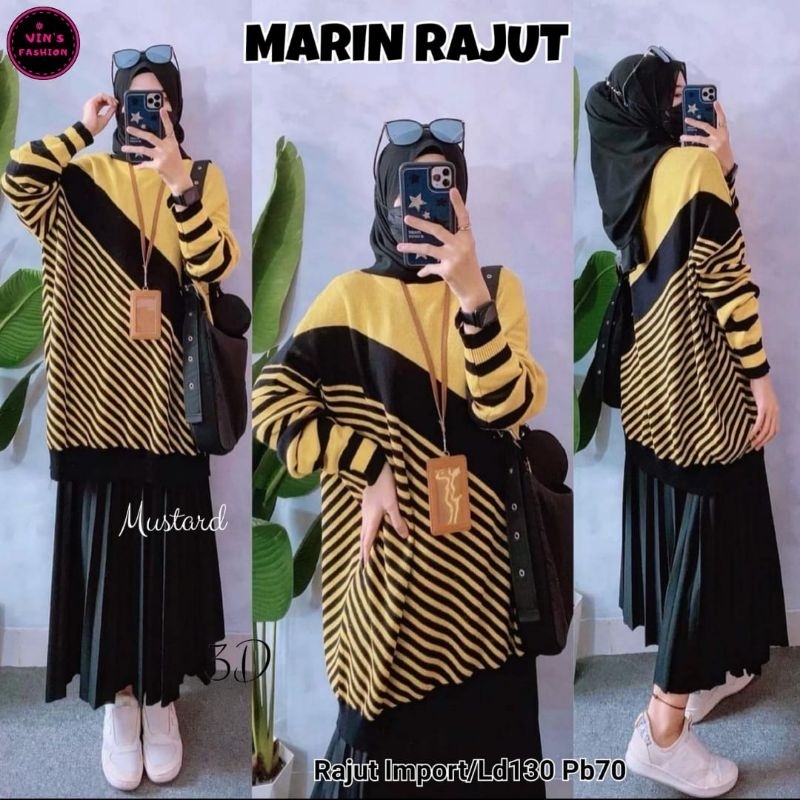 ATASAN RAJUT WANITA JUMBO/MARIN/BLOUSE TOP WANITA RAJUT IMPORT JUMBO LD 130 CM FIT XXXL