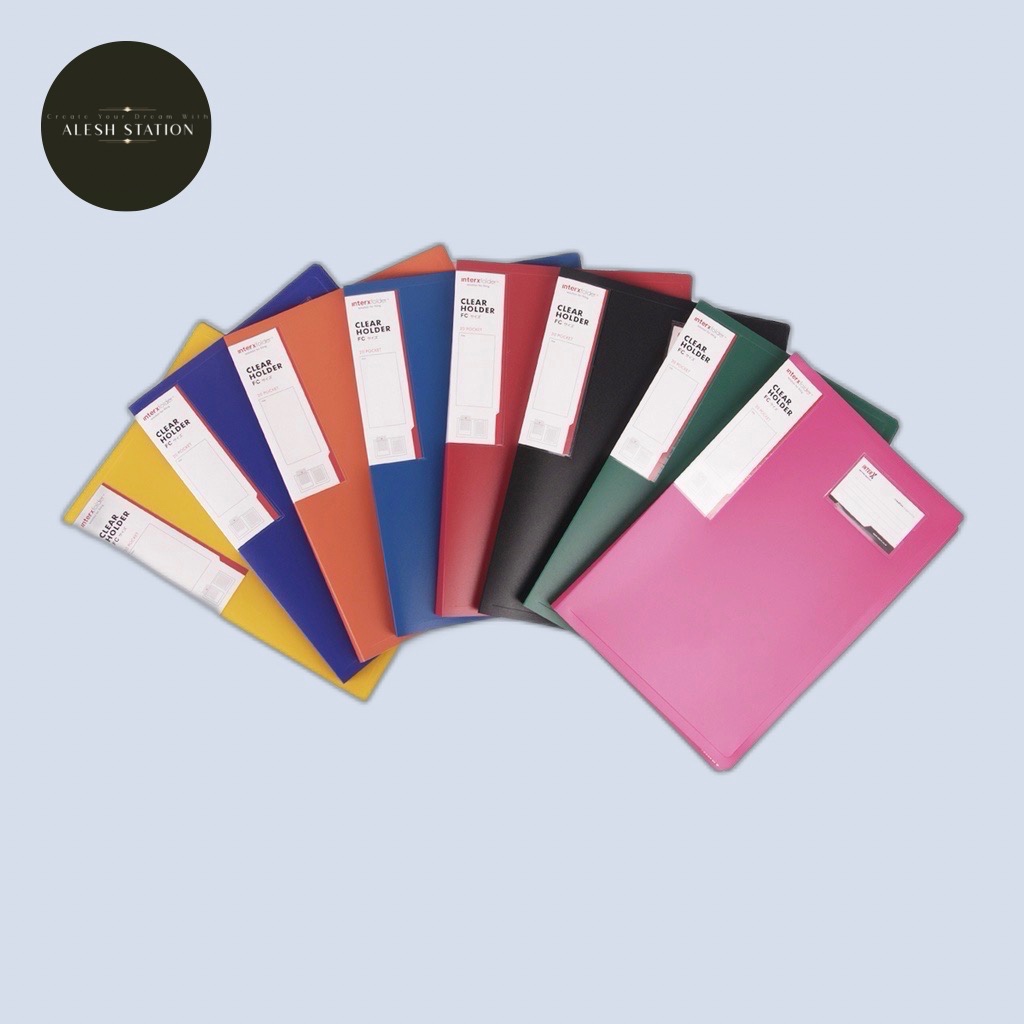 

Inter X Clear Holder Folio 20 Pocket / Dokumen Keeper/Display Album F4