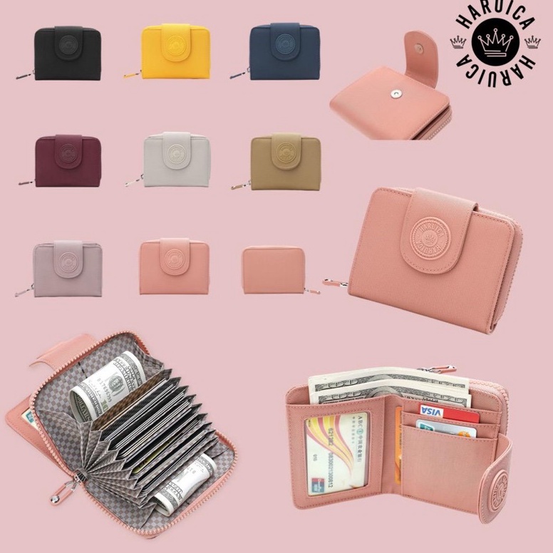Terpercaya.. HARUICA 80106 - dompet lipat dompet wanita - dompet kartu