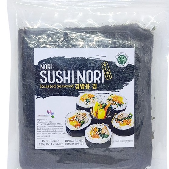 

[✭D48<] Java Superfood SUSHI NORI 125gram (50lembar) Halal MUI (BUKAN ONIGIRI) [200]