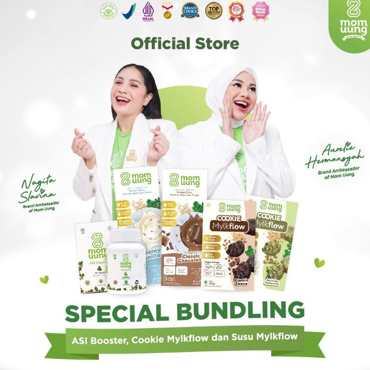 

[۩N45/] Mom Uung Asi Booster Special Bundling 60 Kapsul + Cookie Mylkflow + Susu Mylkflow / Asi Halal / Vegan Friendly Ready Stock