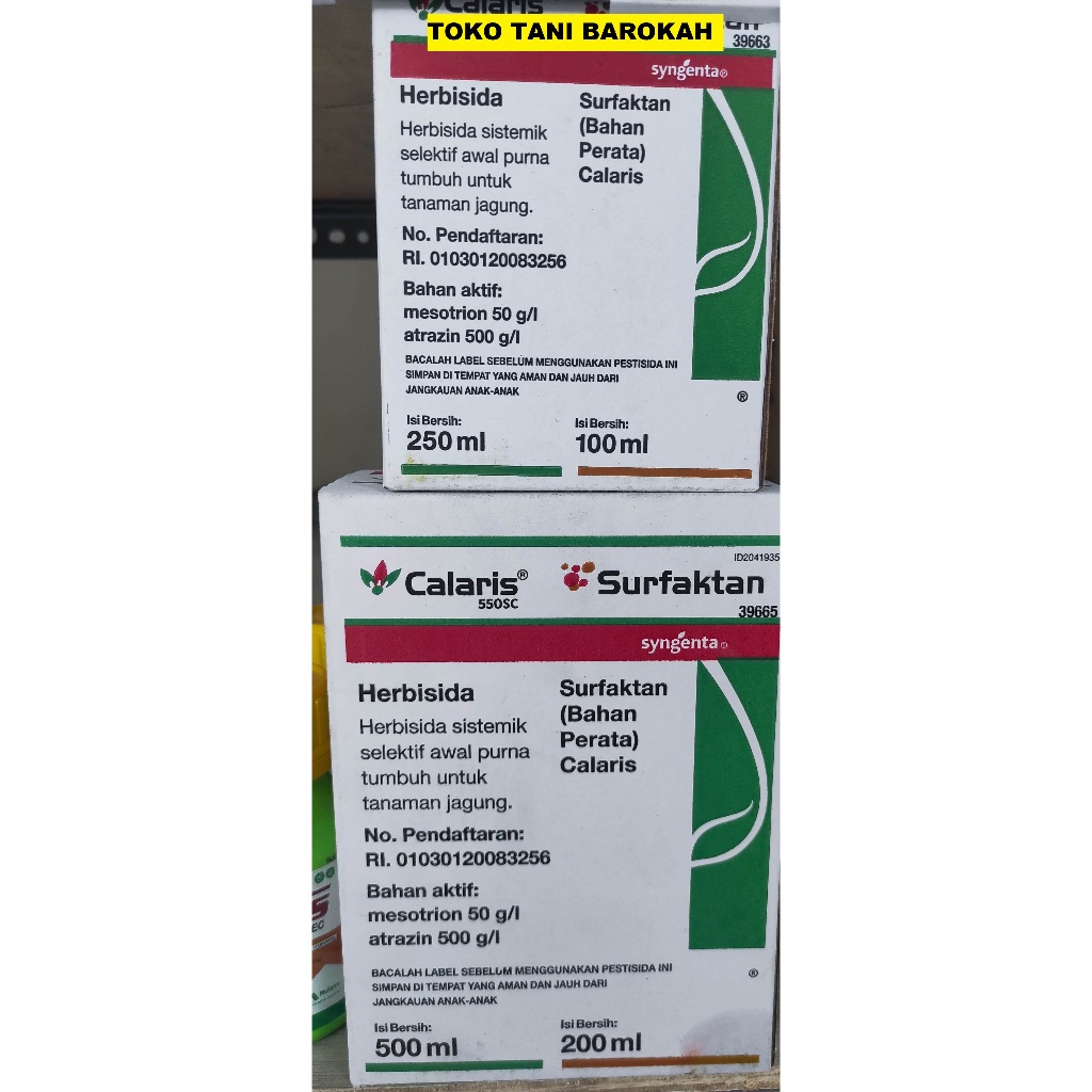 Herbisida Calaris 550SC 250ml + Surfaktan 100ml Obat Anti Gulma Jagung
