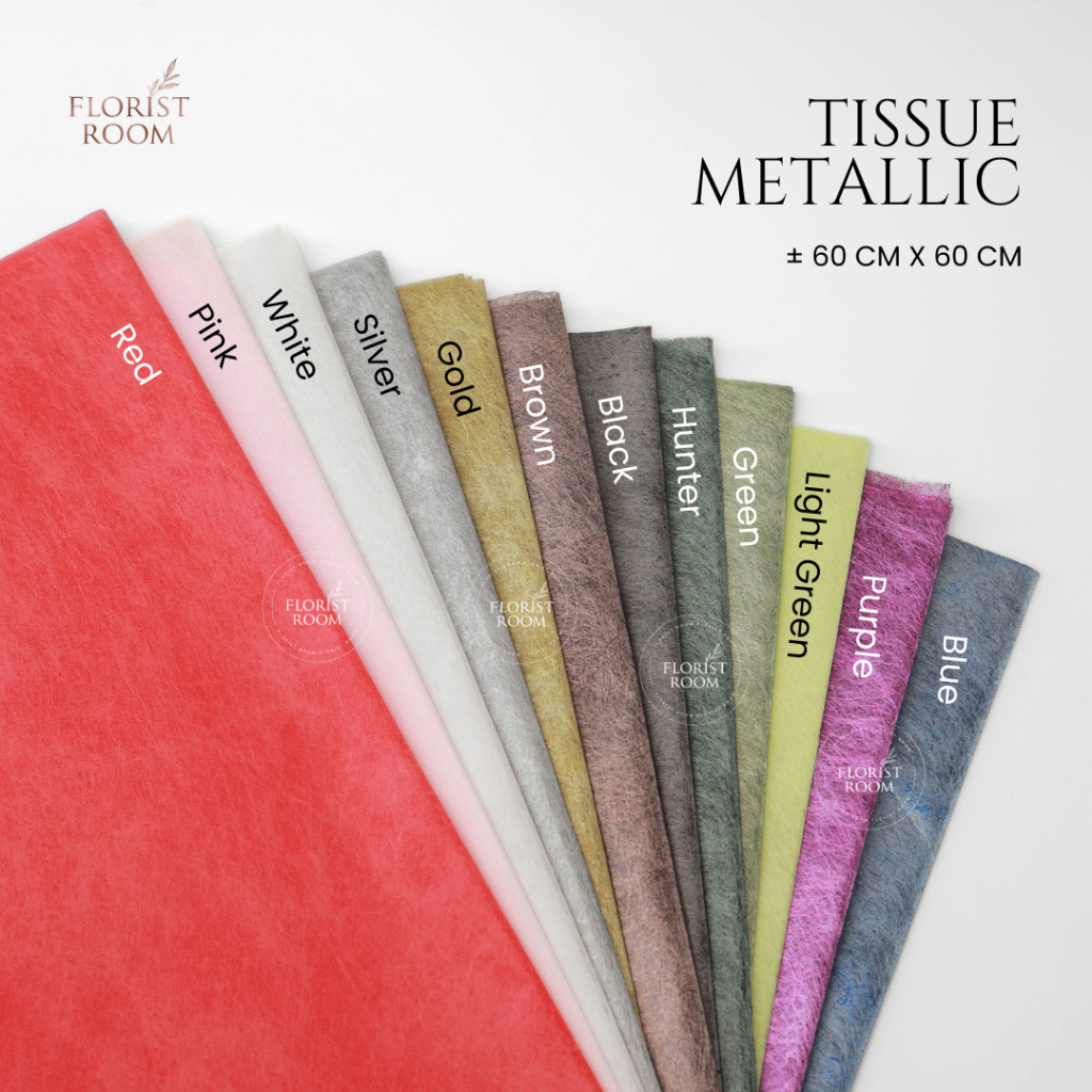 

Tissue Metallic 20 lembar - Kertas Bunga Murah Carang