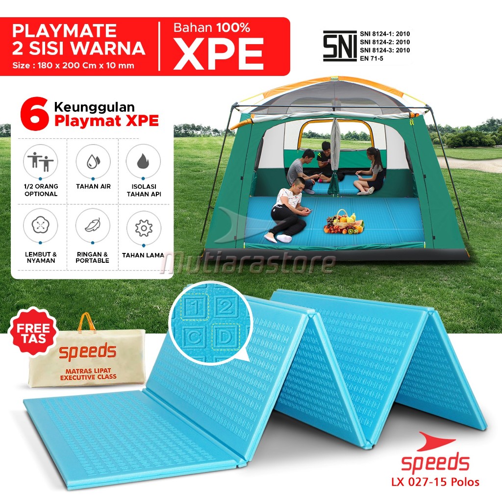 CALARY Playmat Polos SNI 180x200 Foam XPE Lipat Folding Mat  027-15