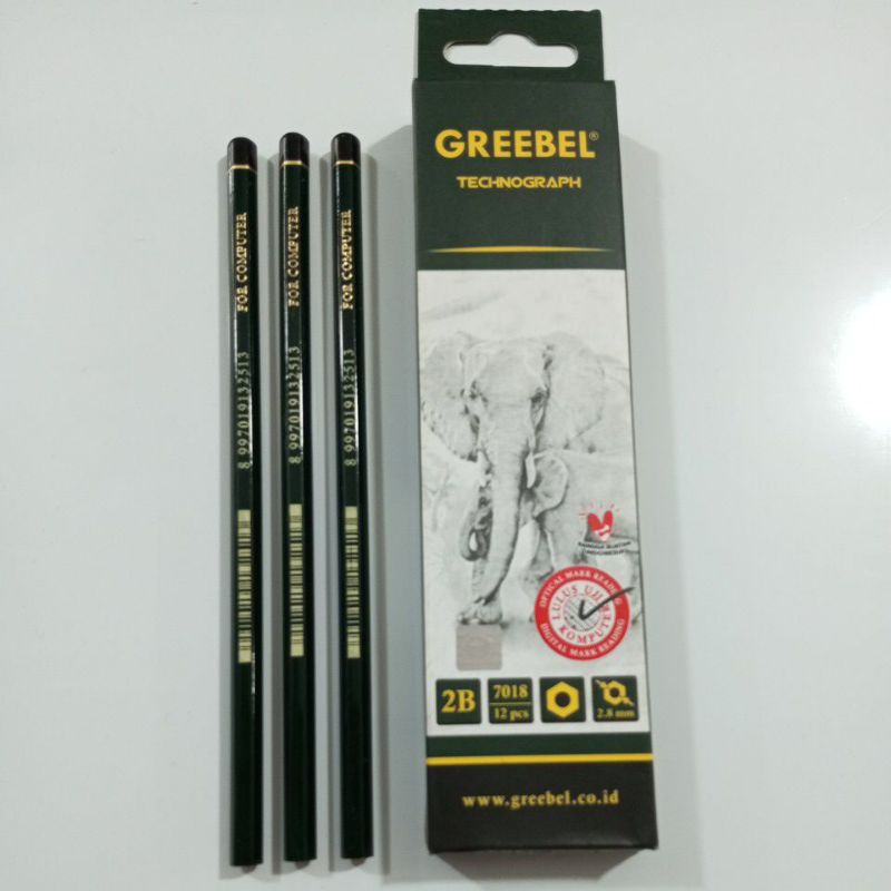 

PENSIL GREEBEL/ Pensil ujian merek greebel 1pak isi 12pcs