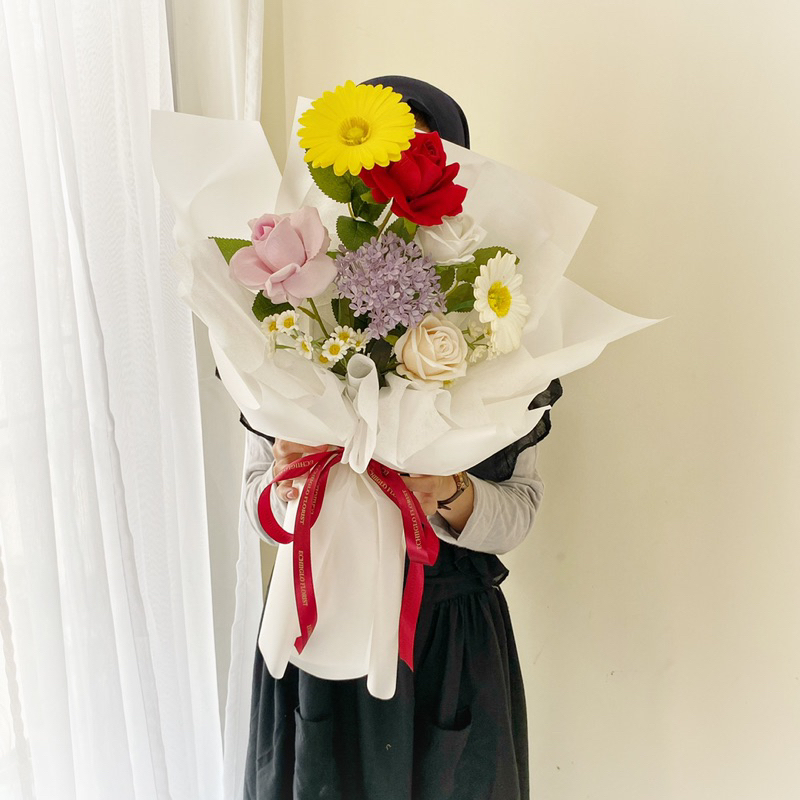 Echiiglo - Mira Artificial Bouquet / buket bunga palsu / korean style kado ultah wisuda wedding hari ibu valentine day perpisahan Premium cewek cowok cewe cowo ulang tahun hari ibu mothers day valentines