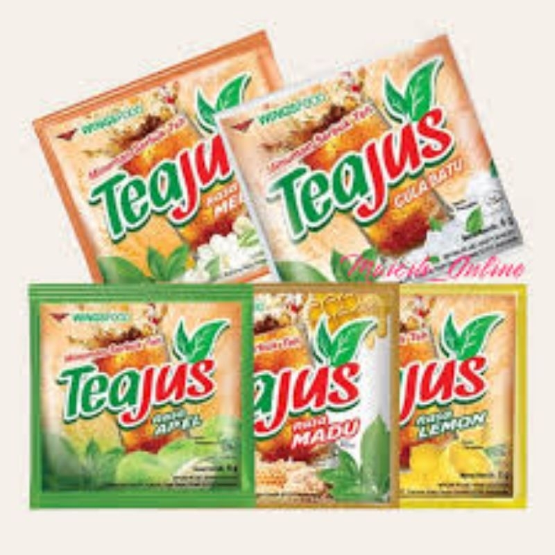 

TEA JUS Tea Jus Minuman Serbuk Teh Kemasan Sachet Per Renceng @10 Sachet