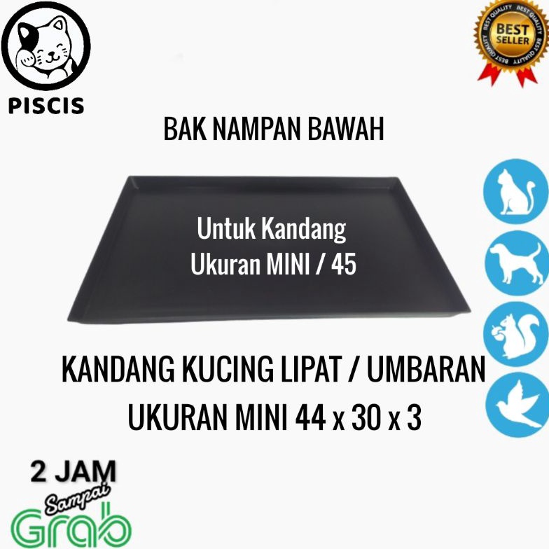 [☯G48] TATAKAN UMBARAN MINI 45 x 30 L 60 x 40 XL 75x45 LOYANG PLASTIK KANDANG KUCING LIPAT Out of Tr