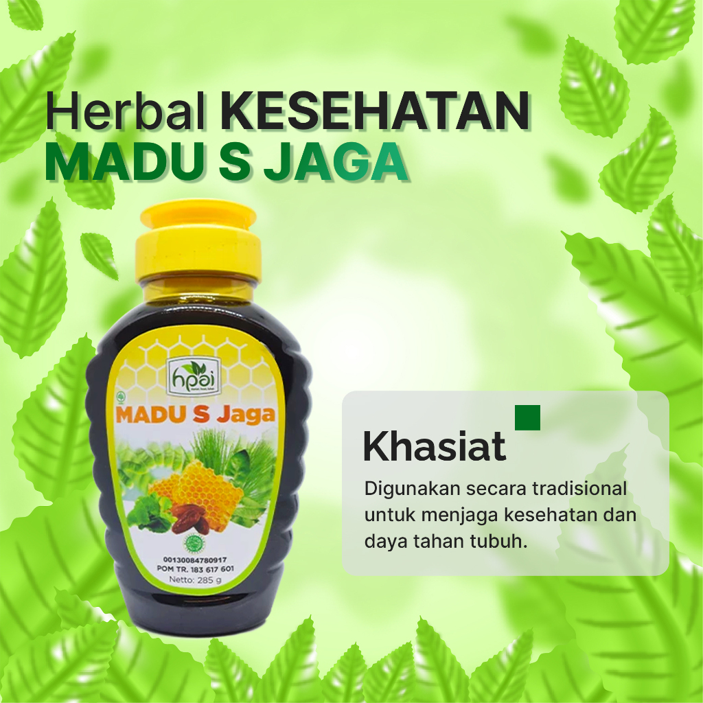 

Obat Herbal Daya Tahan Tubuh Madu S Jaga (SJ 285) Murni 100% HALAL
