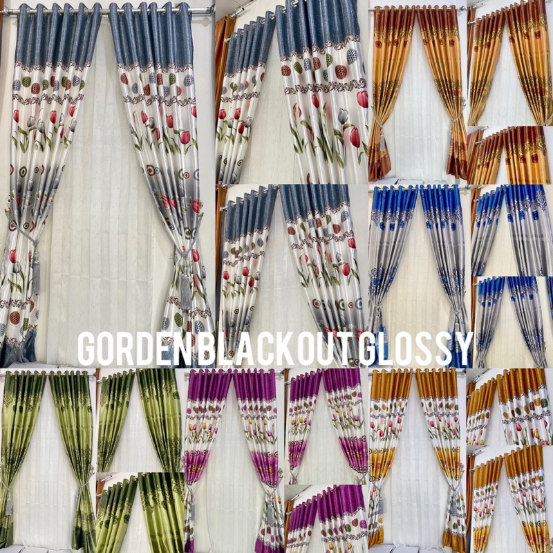 Gorden hordeng blackout 6 warna import mewah premium