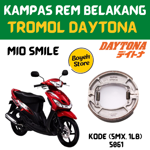 Kampas Rem Belakang Tromol Mio Smile Daytona 5061
