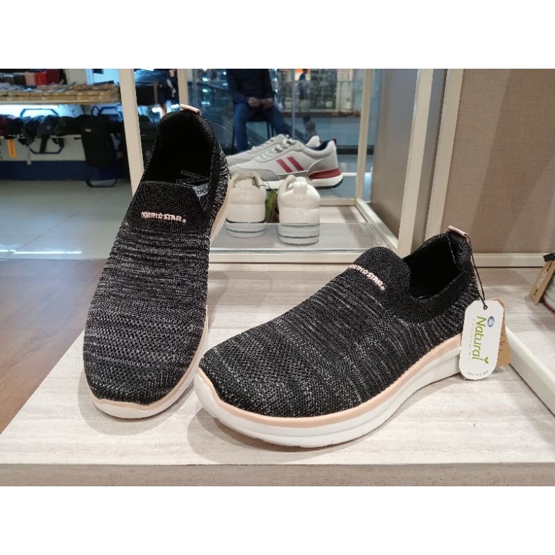 North Star Sepatu Sneakers Wanita Slip-on Original Bata black 589_6163