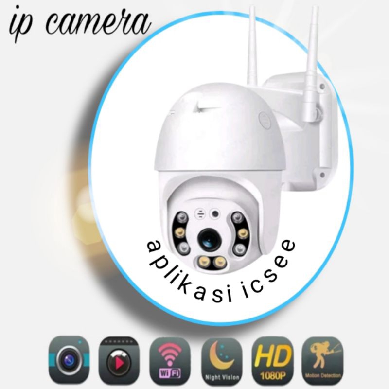 IP cam cctv outdoor icsee 1080p wireless full HD 8MP speed dome tanpa memory