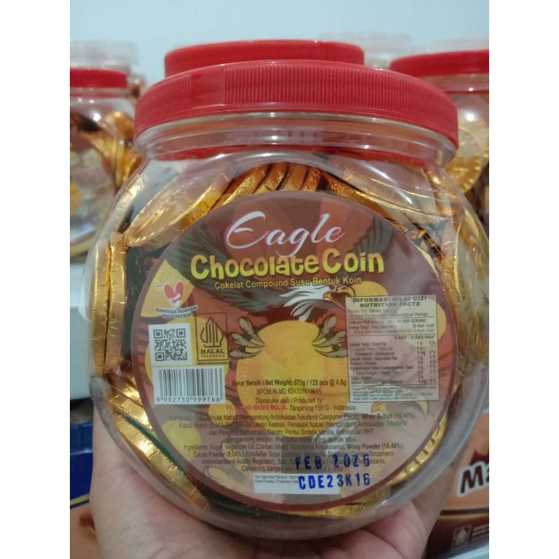 

Coklat Eagle Bentuk Coin125pcs