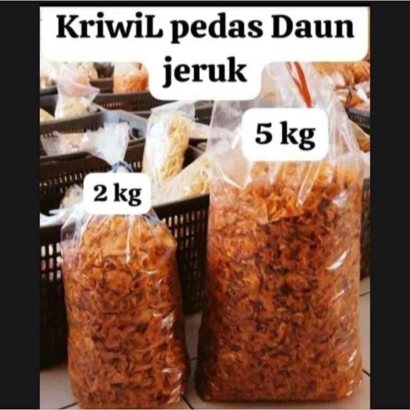 

kriwil pedas daun jeruk 500gr