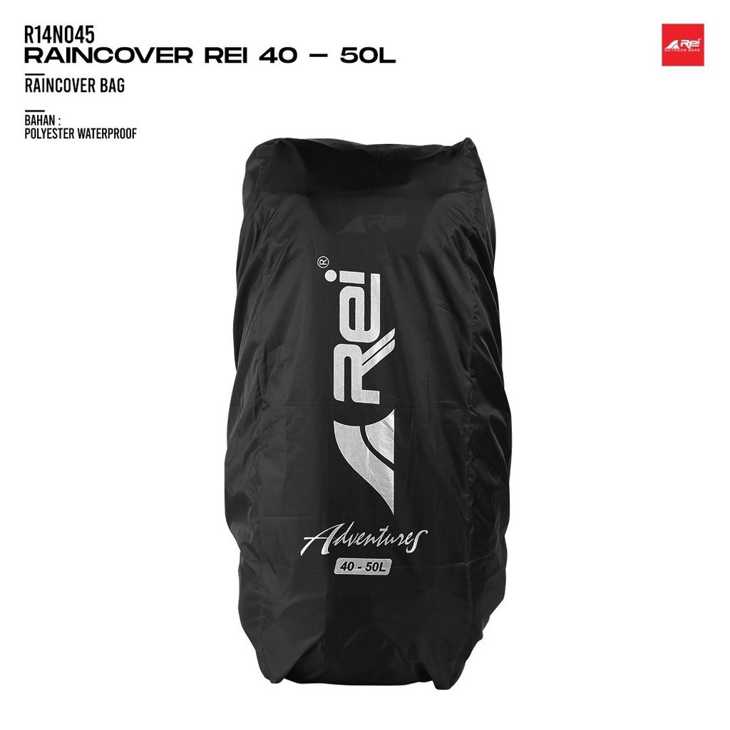 Rain Cover Tas atau Cover Bag Tas Rei 40L-50L Arei Outdoorgear - MANTEL PELINDUNG TAS 40L-50L