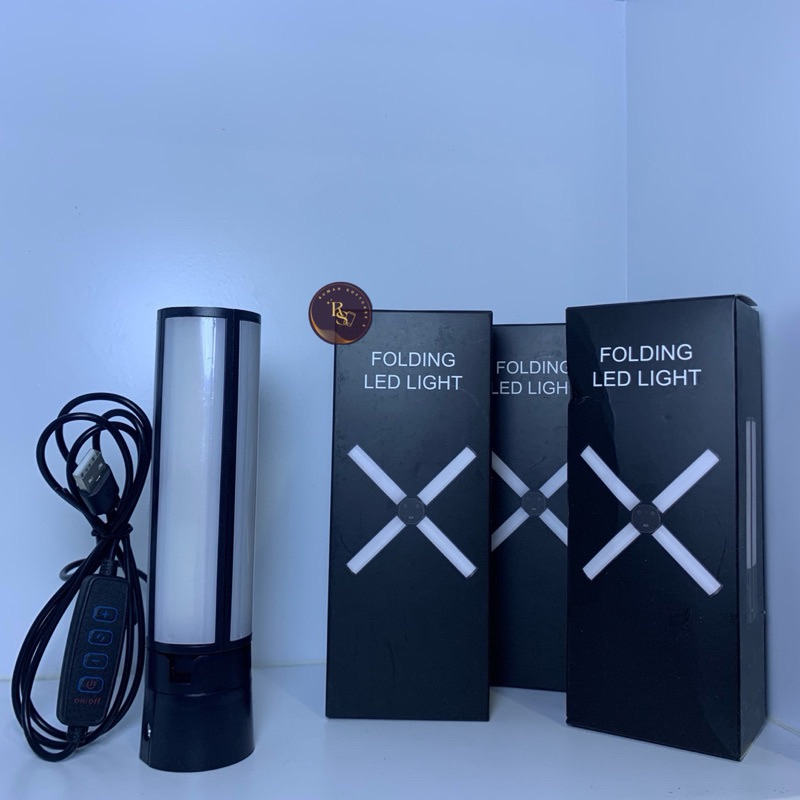 TERSEDIA 1 SET PAKET LAMPU LED MINI STARLIGHT + TRIPOD + HOLDER SET SUPER TERANG MAKE UP VLOG LAMPU