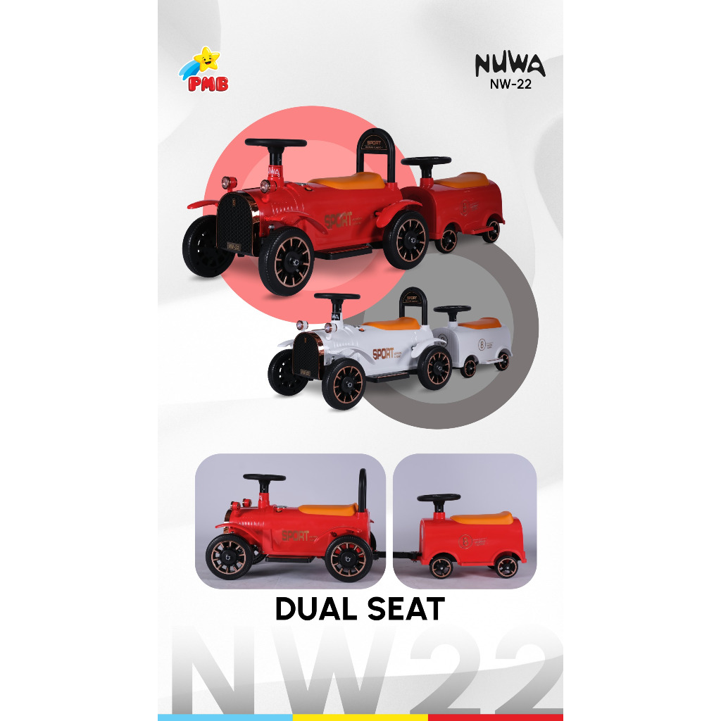 Mobilan Aki PMB NUWA NW 22 NW22 NW-22 Mobil aki boncengan Mobil aki kereta Mobil aki kakak adik Mobi