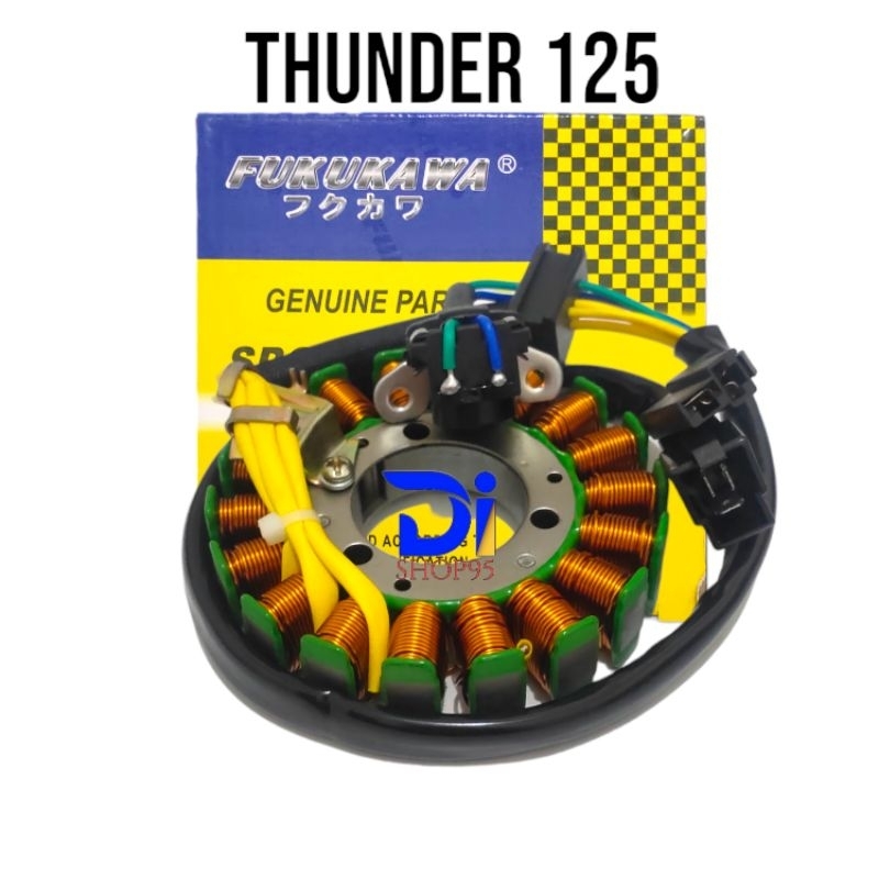 SPULL ASSY FUKUKAWA THUNDER 125 SPOOL KOMPLIT SUZUKI SPUL PLUS PULSER SPOL STATOR ASSY ORIGINAL FUKU