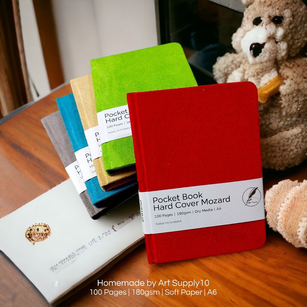 

Sketchbook Mini Pocket A6 Jurnal Hard Cover Bludru 180gsm - 100 halaman