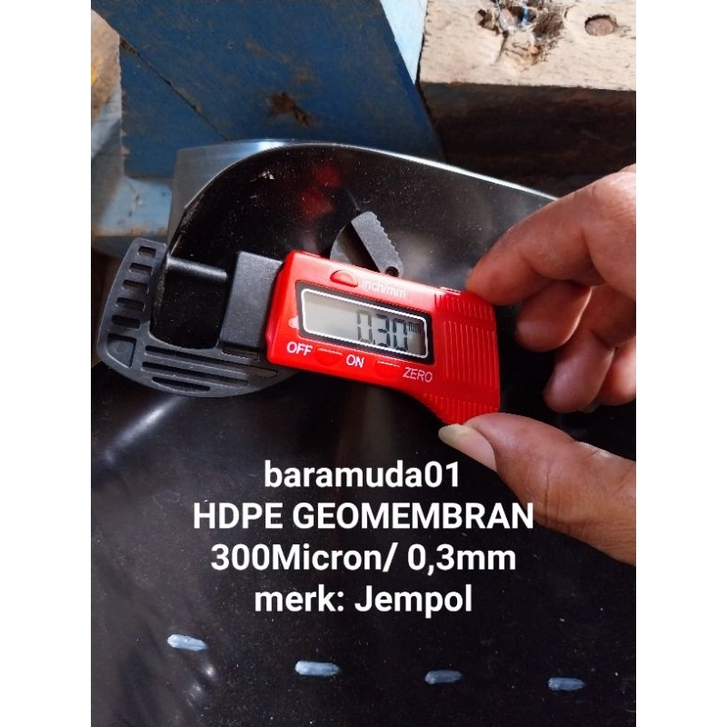 Terpal kolam ikan 1 roll 4×50m HDPE GEOMEMBRAN 500Micron Kualitas terbaik
