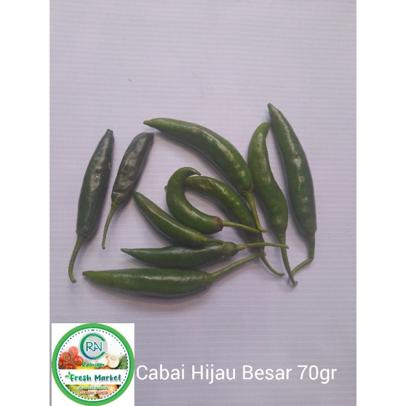 

Cabai Hijau Besar 70gr Sayuran Segar Bogor