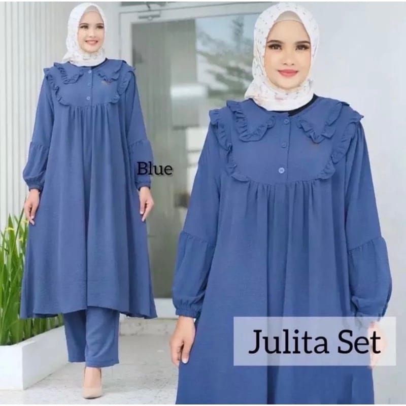 JULITA SET BAJU WANITA SETELAN JUMBO