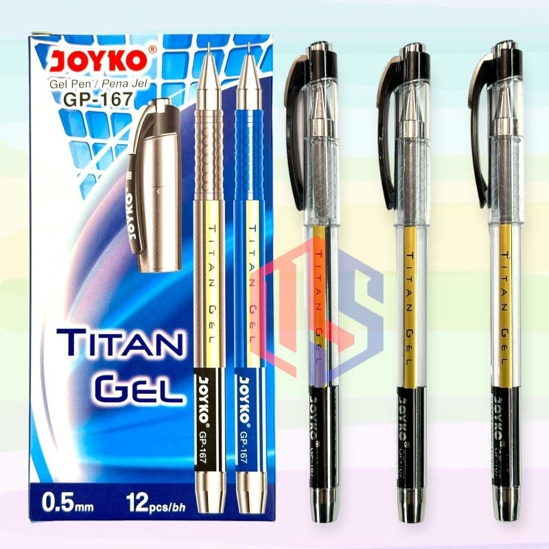 

Pulpen / Ballpoint / Pen Gell Joyko Titan GP -167 (12 Pcs)