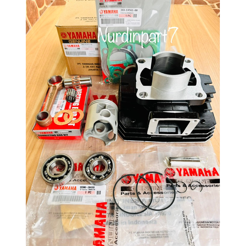 Paket Blok Seher + Stang Seher + Bearing Kruk As Rx King YP1 Original Blok YP1 Rx King Original Bori