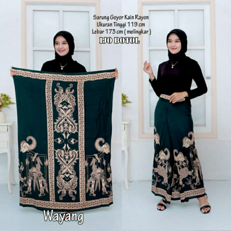 SARUNG BATIK WANITA MOTIF WAYANG