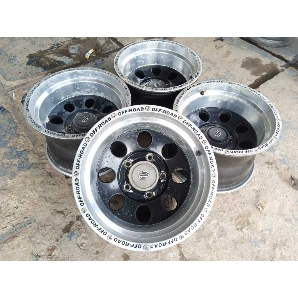 velg bekas racing murah bekas mobil katana ring 15x10 lubang 5x139 seken geratis ongkir