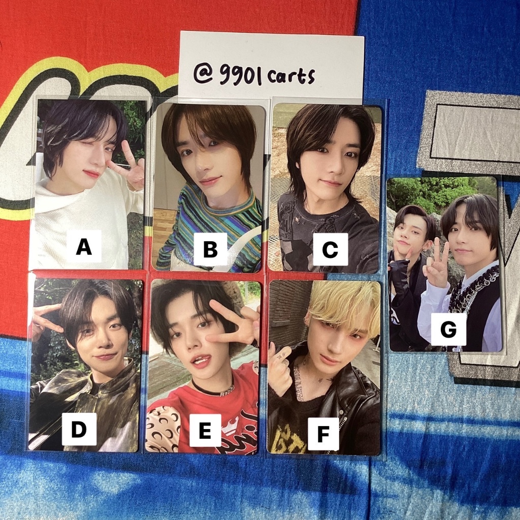 photocard txt beomgyu pob cu dmm tncf yeonjun escape reg 7net hueningkai wv a beomjun hour 3