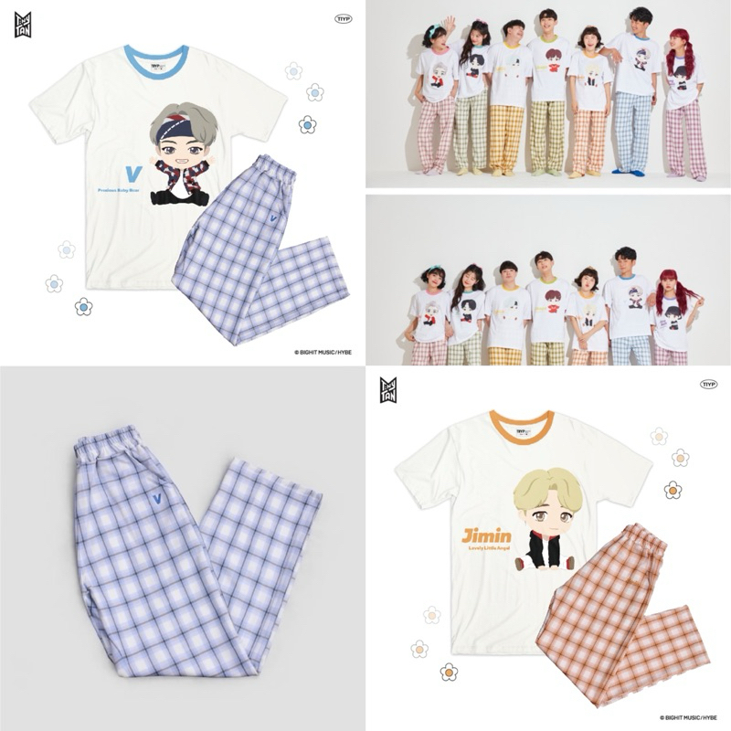 [READY] TIY TINYTAN CHECK PAJAMAS OFFICIAL BTS