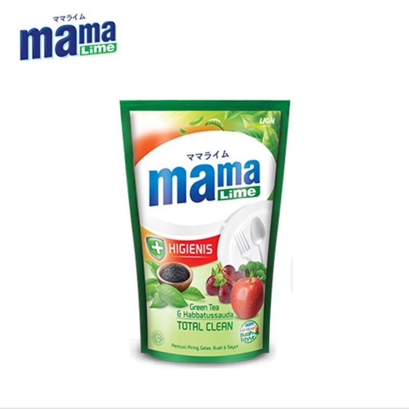 MAMA LIME GREEN TEA & HABBATUSSAUDA - mama lemon total clean pencuci piring