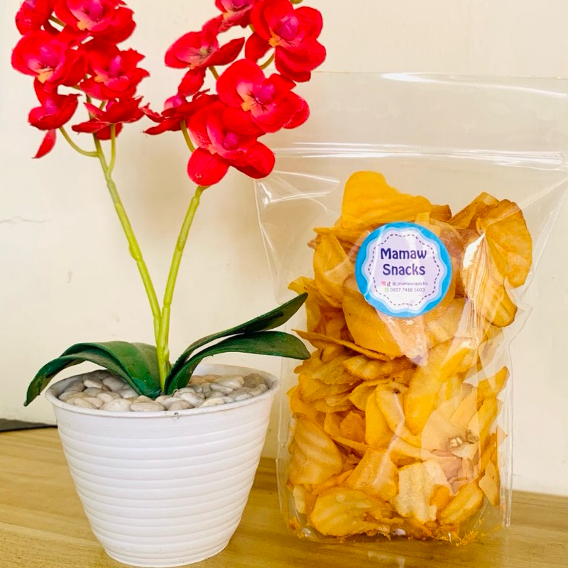 

Snack/Cemilan/Keripik Singkong keju 5k