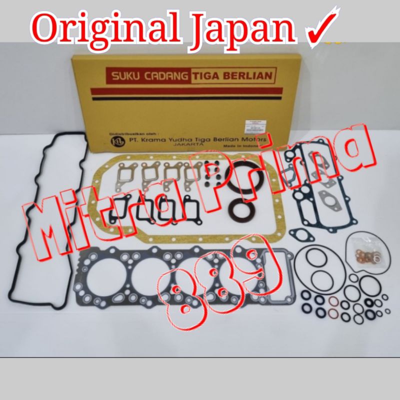 Packing Paking Gasket Kit Engine full set Mitsubishi Triton L200 Strada 2.8 2800cc 2.800cc Original 