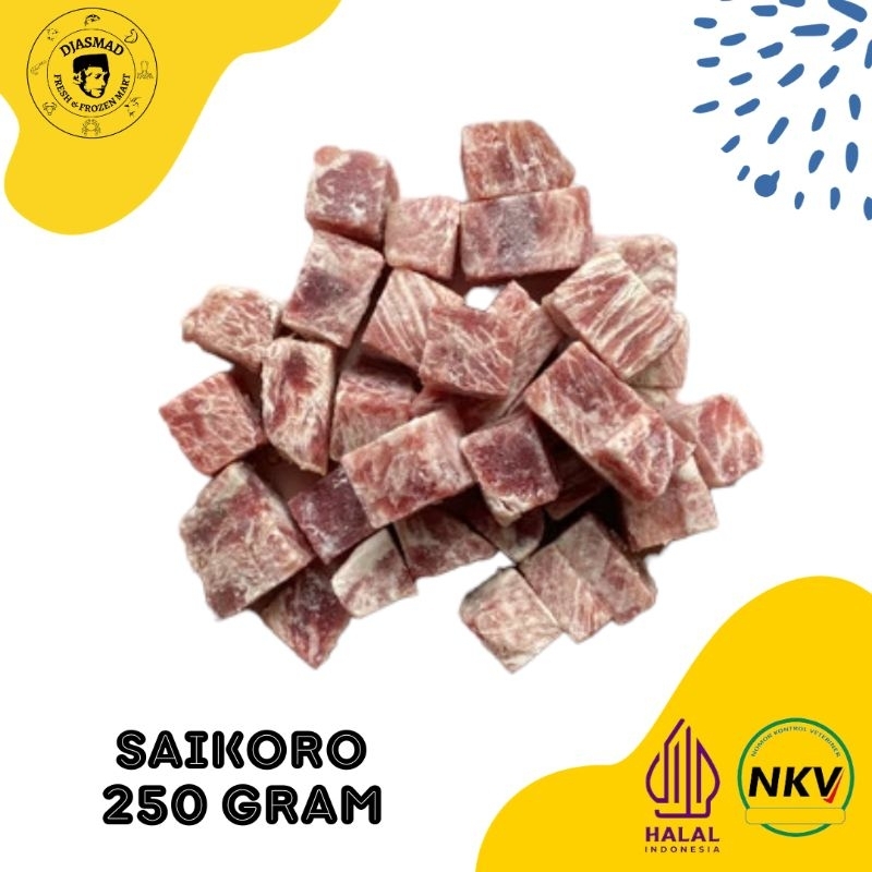 

Beef Saikoro Wagyu Meltique Cube 250 Gram