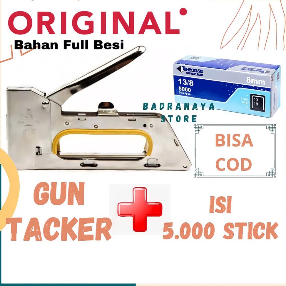 

[♖L96<] Stapler Tembak Dan Isinya yang cocok Guntacker dan isi guntacker yang cocok Steples + ISI Guntacker Discount Today