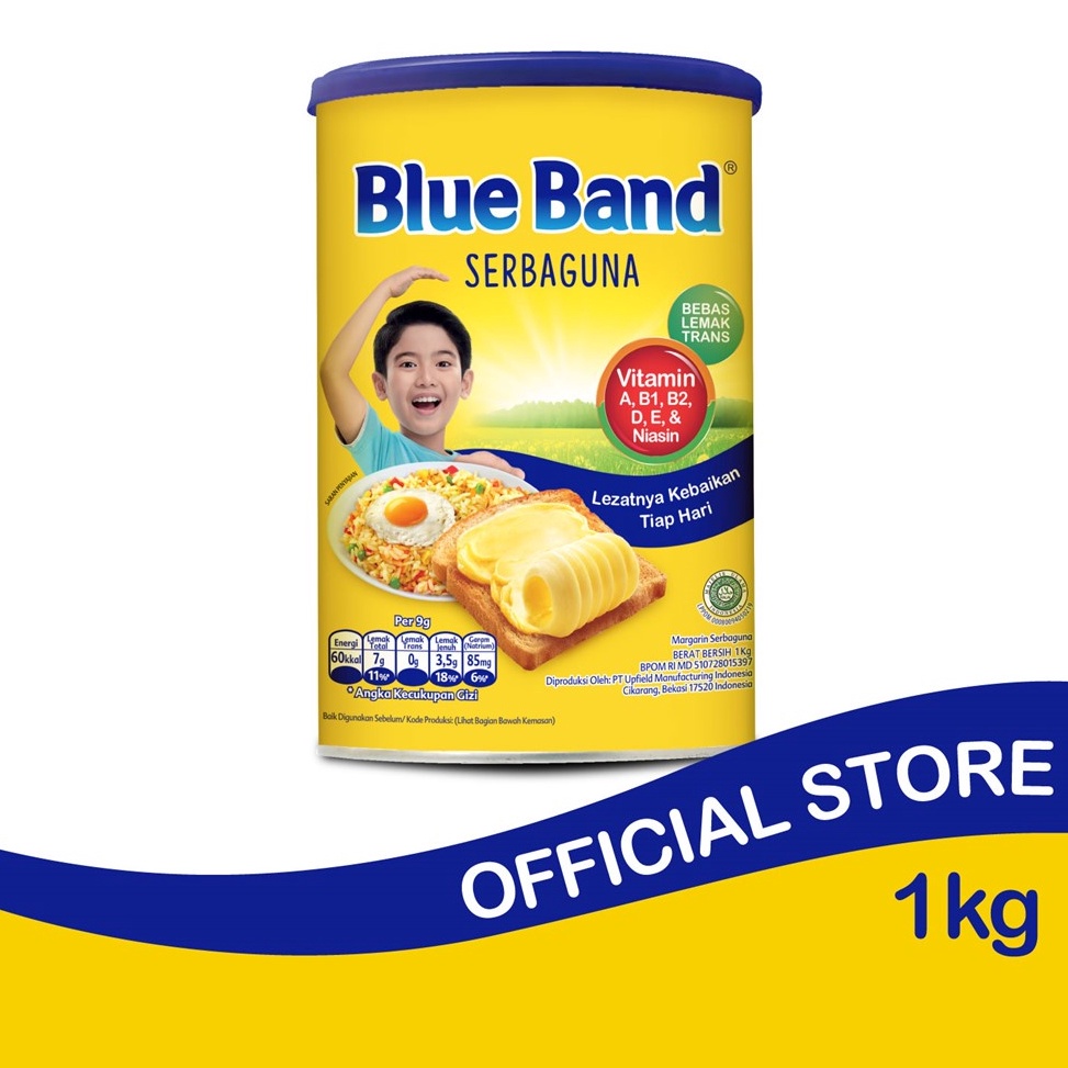 

Terbatas➮ Blue Band Serbaguna Margarin Masak 1 kg Bst Terlaris ヾ