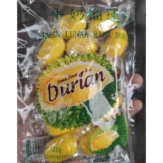 

[♔T60&] CLJ Permen Lunak Durian - 120 gr Out of Trend