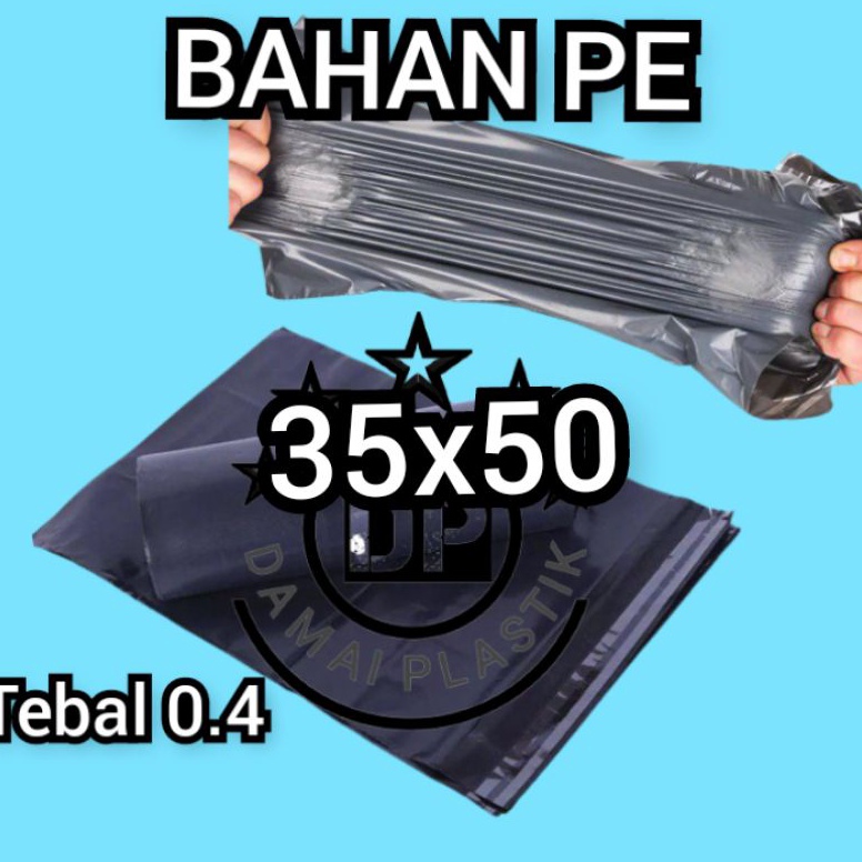 

Best.. Plastik Packing Olshop Online Shop ol on Shop Polymailer Warna hitam 35x50 LB7