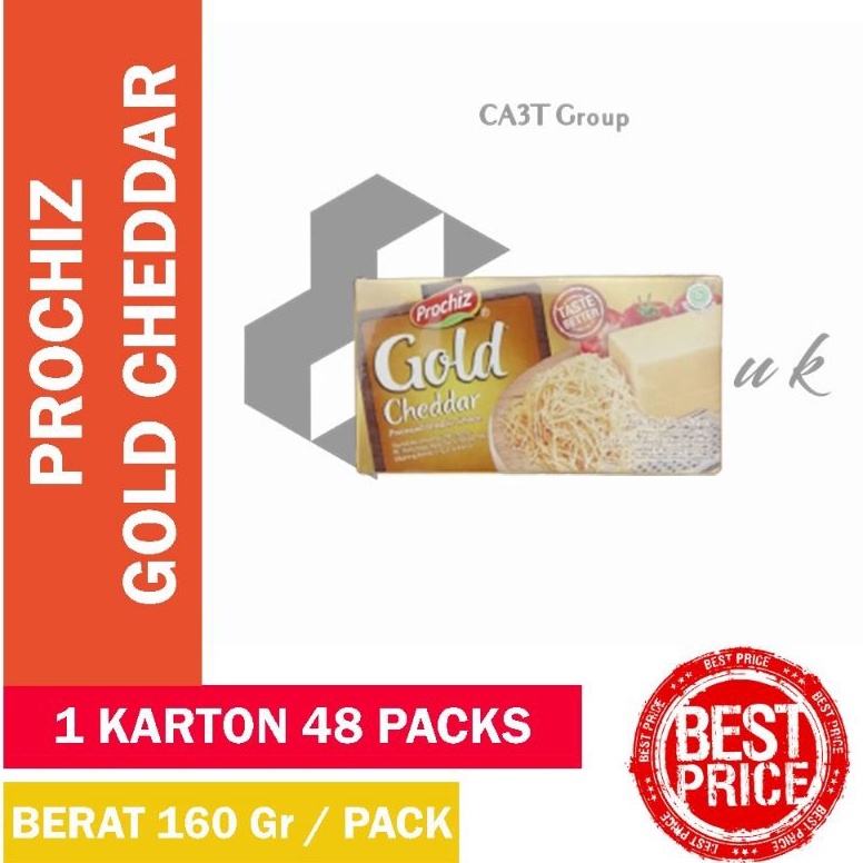 

S3ll3r Prochiz Gold Cheddar 160Gr / Keju / Cheese Murah Meriah ONGKIR [20]