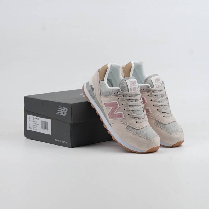 Sneakers New Balance 574 Beige Pink