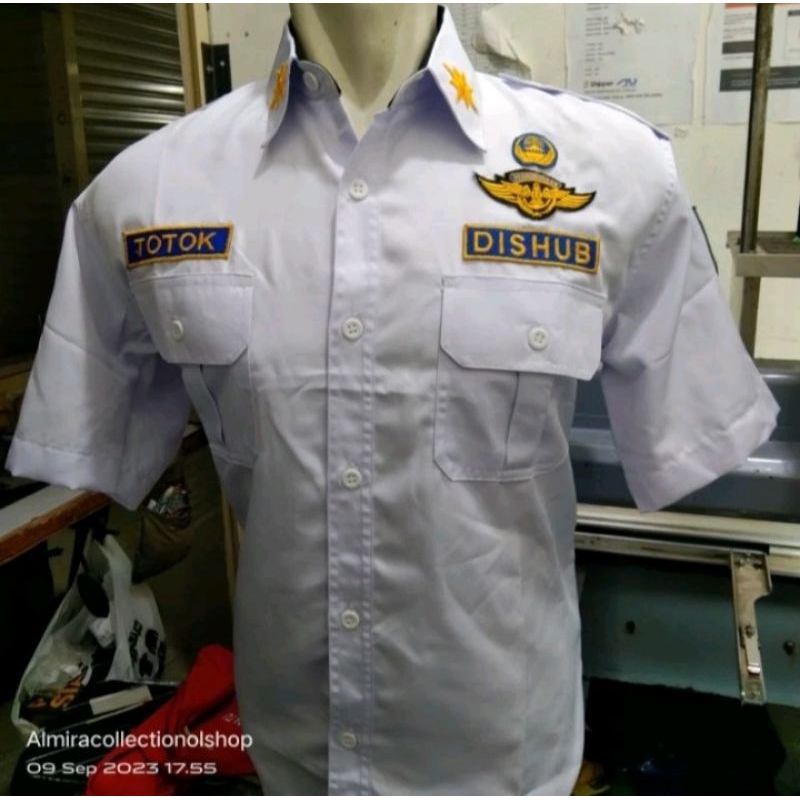 KEMEJA DISHUB PUTIH SERAGAM DISHUB PUTIH