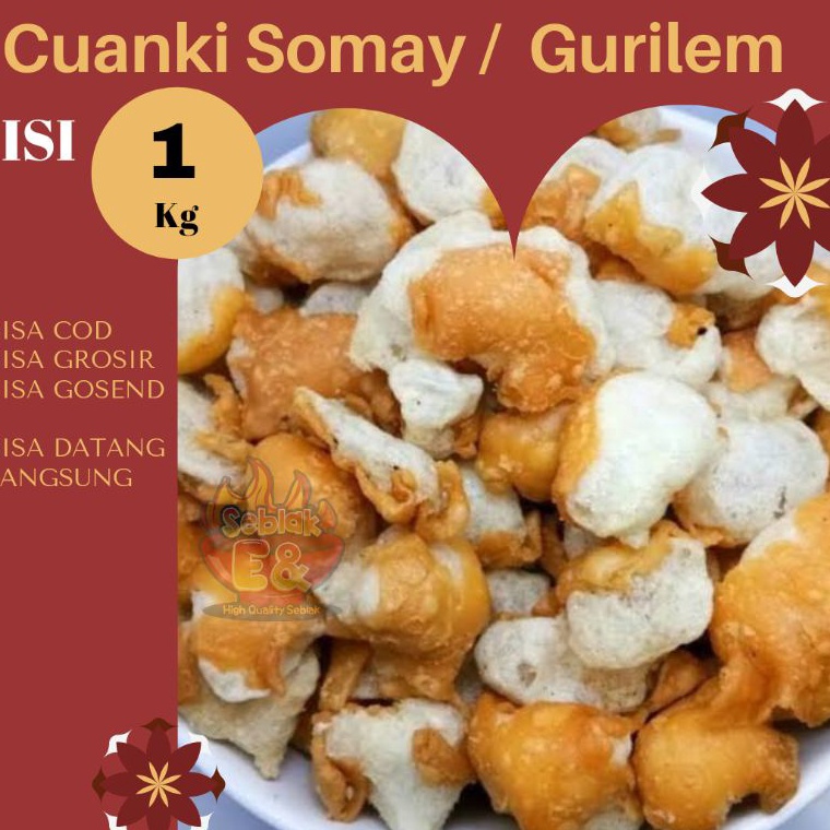 

Disk0n BISA COD - Cuanki somay mini 1 KG / gurilem / batagor - cuankie - toping baso aci - seblak Promo Murah