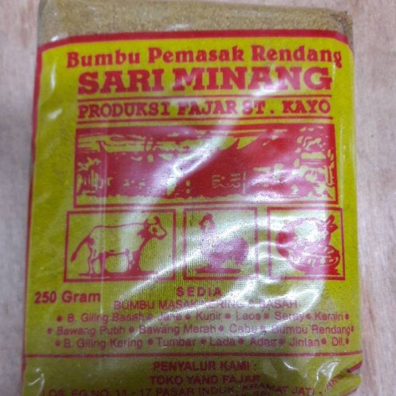 

Bumbu Rendang Sari Minang 250 gr Ready ♪